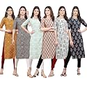 Pinkmint Women39s Crepe Digital Print Straight Kurta
