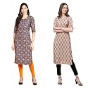 Pinkmint Women39s Crepe Digital Print Straight Kurta