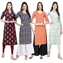 Pinkmint Women39s Crepe Digital Print Straight Kurta