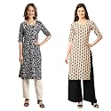Pinkmint Women39s Crepe Digital Print Straight Kurta