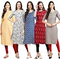 Pinkmint Women39s Crepe Digital Print Straight Kurta