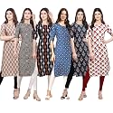 Pinkmint Women39s Crepe Digital Print Straight Kurta