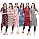 Pinkmint Women39s Crepe Digital Print Straight Kurta