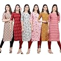 Pinkmint Women39s Crepe Digital Print Straight Kurta
