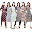 Pinkmint Women39s Crepe Digital Print Straight Kurta