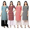 Pinkmint Women39s Crepe Digital Print Straight Kurta