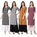 Pinkmint Women39s Crepe Digital Print Straight Kurta