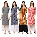 Pinkmint Women39s Crepe Digital Print Straight Kurta