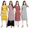 Pinkmint Women39s Crepe Digital Print Straight Kurta