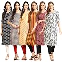 Pinkmint Women39s Crepe Digital Print Straight Kurta
