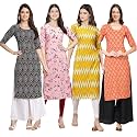 Pinkmint Women39s Crepe Digital Print Straight Kurta