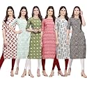 Pinkmint Women39s Crepe Digital Print Straight Kurta