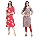 Pinkmint Women39s Crepe Digital Print Straight Kurta