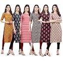 Pinkmint Women39s Crepe Digital Print Straight Kurta