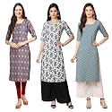 Pinkmint Women39s Crepe Digital Print Straight Kurta