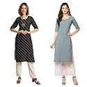 Pinkmint Women39s Crepe Digital Print Straight Kurta