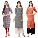 Pinkmint Women39s Crepe Digital Print Straight Kurta