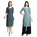 Pinkmint Women39s Crepe Digital Print Straight Kurta