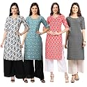 Pinkmint Women39s Crepe Digital Print Straight Kurta