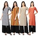 Pinkmint Women39s Crepe Digital Print Straight Kurta