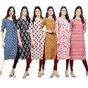 Pinkmint Women39s Crepe Digital Print Straight Kurta