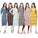 Pinkmint Women39s Crepe Digital Print Straight Kurta