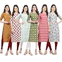 Pinkmint Women39s Crepe Digital Print Straight Kurta