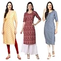 Pinkmint Women39s Crepe Digital Print Straight Kurta
