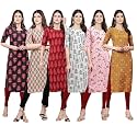Pinkmint Women39s Crepe Digital Print Straight Kurta