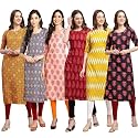 Pinkmint Women39s Crepe Digital Print Straight Kurta