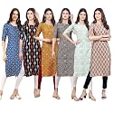 Pinkmint Women39s Crepe Digital Print Straight Kurta