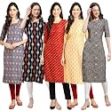 Pinkmint Women39s Crepe Digital Print Straight Kurta