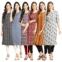 Pinkmint Women39s Crepe Digital Print Straight Kurta