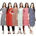Pinkmint Women39s Crepe Digital Print Straight Kurta