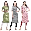 Pinkmint Women39s Crepe Digital Print Straight Kurta