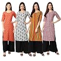 Pinkmint Women39s Crepe Digital Print Straight Kurta
