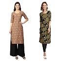 Pinkmint Women39s Crepe Digital Print Straight Kurta