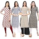 Pinkmint Women39s Crepe Digital Print Straight Kurta