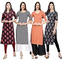 Pinkmint Women39s Crepe Digital Print Straight Kurta