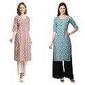 Pinkmint Women39s Crepe Digital Print Straight Kurta