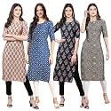 Pinkmint Women39s Crepe Digital Print Straight Kurta