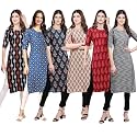 Pinkmint Women39s Crepe Digital Print Straight Kurta