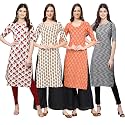 Pinkmint Women39s Crepe Digital Print Straight Kurta