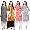 Pinkmint Women39s Crepe Digital Print Straight Kurta