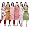 Pinkmint Women39s Crepe Digital Print Straight Kurta