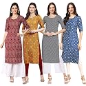 Pinkmint Women39s Crepe Digital Print Straight Kurta