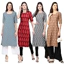 Pinkmint Women39s Crepe Digital Print Straight Kurta