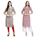 Pinkmint Women39s Crepe Digital Print Straight Kurta