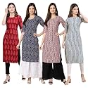 Pinkmint Women39s Crepe Digital Print Straight Kurta