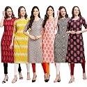 Pinkmint Women39s Crepe Digital Print Straight Kurta